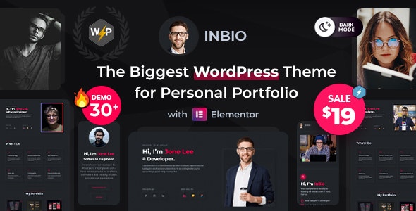 Download InBio - Personal Portfolio CV WordPress Theme + Themeforest 39221039.jpg