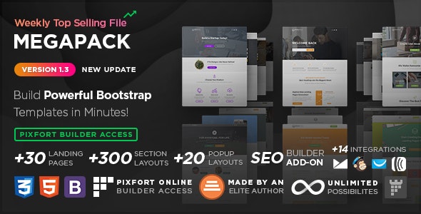 Download MEGAPACK – Marketing HTML Landing Pages Pack + PixFort Page Builder Access.jpg